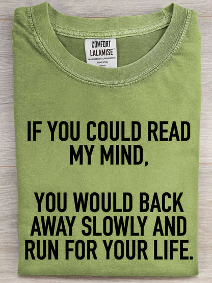 Funny Quote Art Print Casual Short Sleeve T-shirt