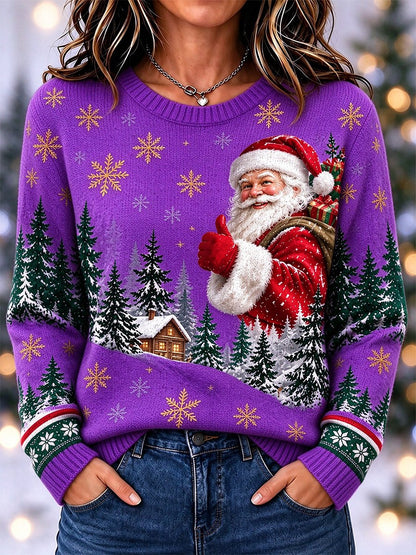 Women's Casual Christmas Long-Sleeve Top