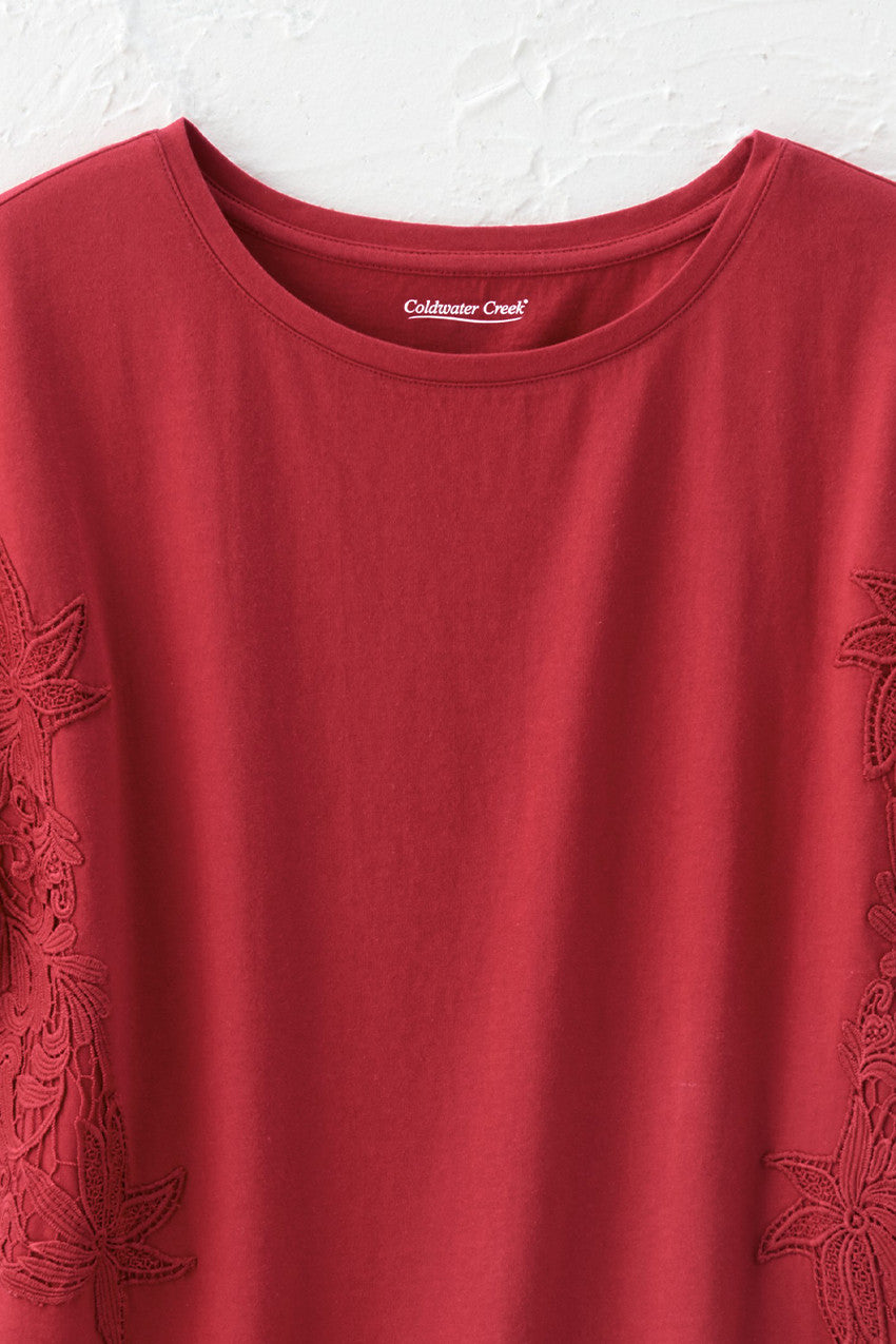 Aria Lace Trim Tee