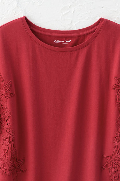 Aria Lace Trim Tee