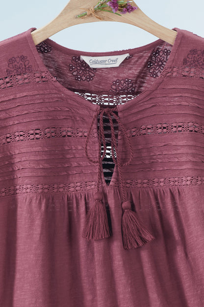 Ayla Lace Trim Tee