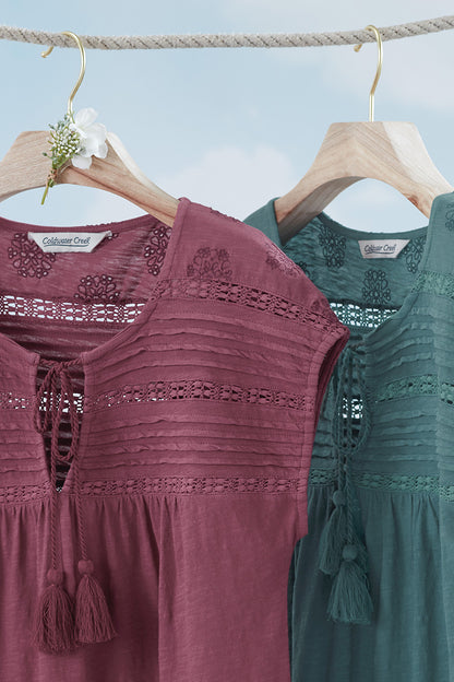 Ayla Lace Trim Tee