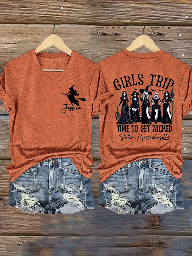 Women's Halloween Print T-Shirt
