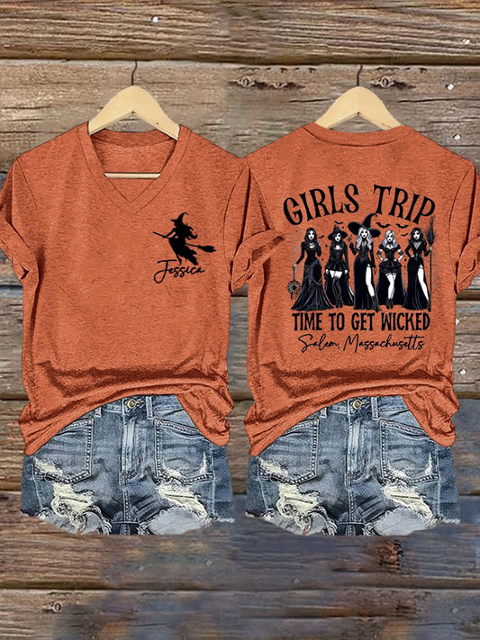 Women's Halloween Print T-Shirt