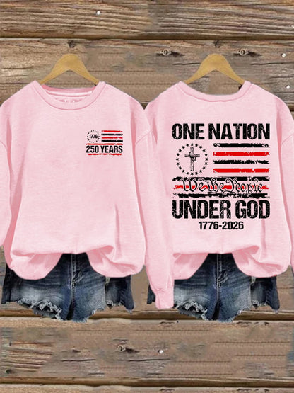 Women's Casual Printed Long-Sleeve Sweatshirt