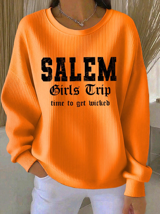 🔥HOT SALE🔥Women's Salem Girls Trip Textured Sweatshirt