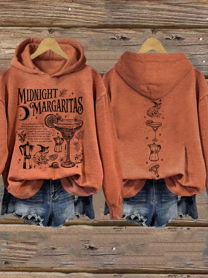 Women's Midnight Margaritas Print Casual Sweatshirt