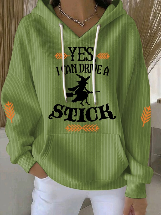 🔥HOT SALE🔥Women's Yes I Can Drive A Stick Print Casual Sweatshirt