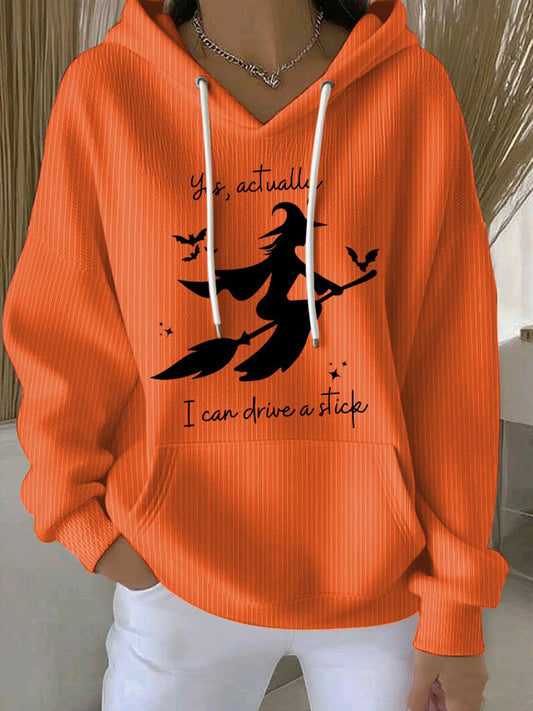 🔥HOT SALE🔥Women's Yes I Can Drive A Stick Print Casual Sweatshirt