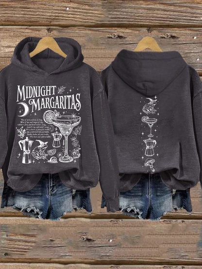 Women's Midnight Margaritas Print Casual Sweatshirt