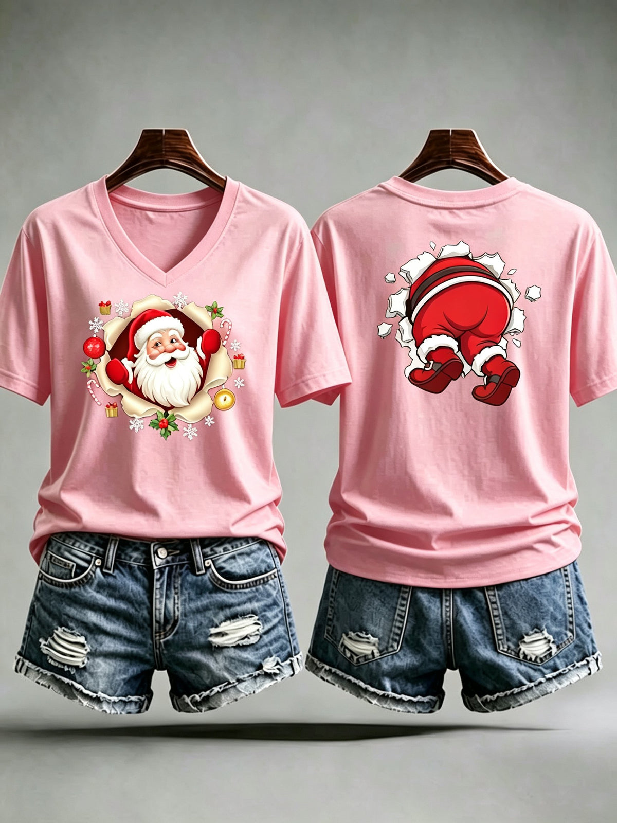 Women's Christmas Print T-Shirt