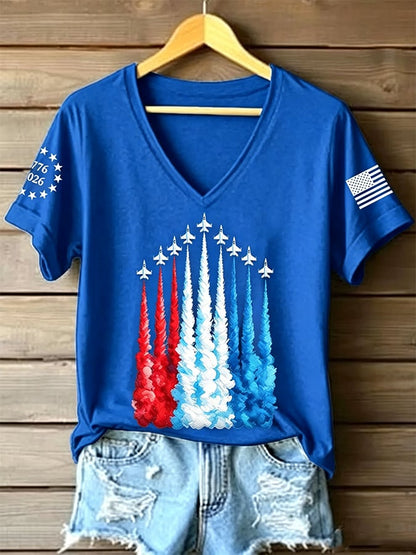 Women's Casual Print Short-Sleeve T-Shirt