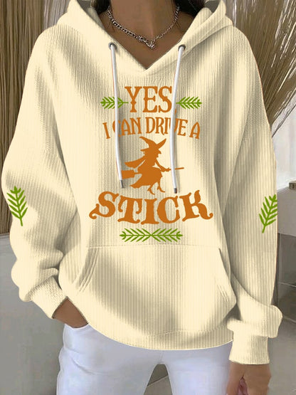 🔥HOT SALE🔥Women's Yes I Can Drive A Stick Print Casual Sweatshirt