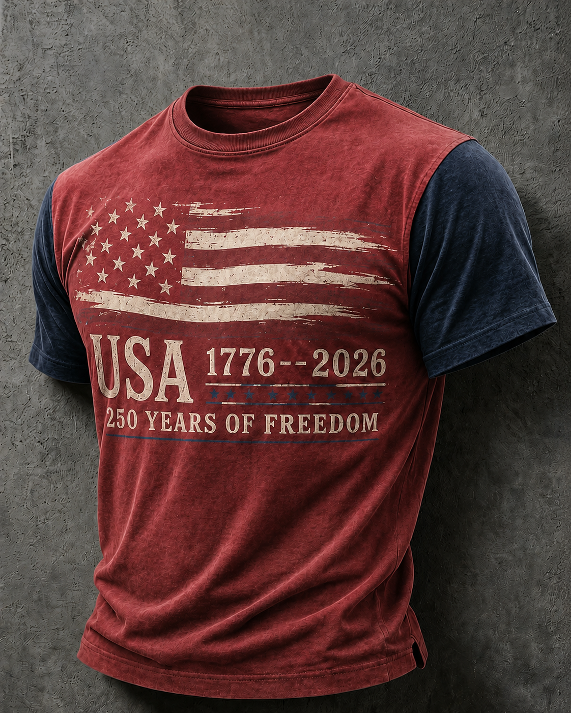 🔥Buy 3 Get 10% Off🔥Men'S Casual American 250Th Anniversary Printed Round Neck Short Sleeved T-Shirt