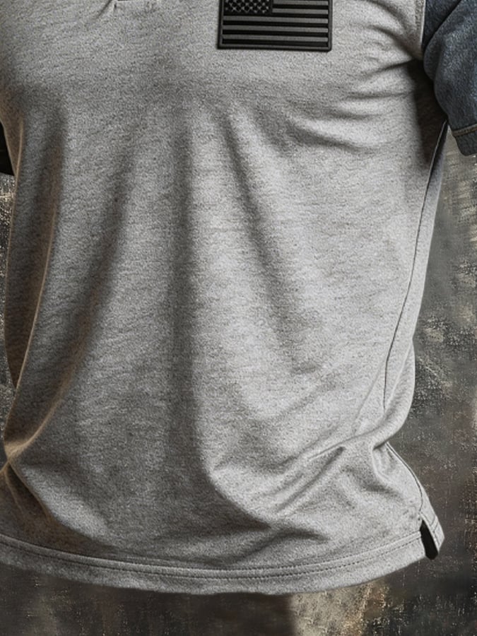 Men's Retro Comfort Denim Polo Shirt
