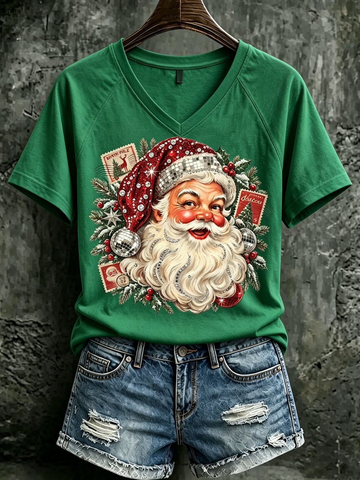 Women's Christmas Print T-Shirt