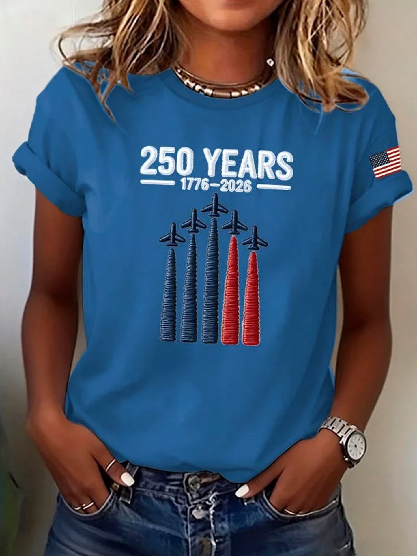Women's 250th Anniversary Print Crew Neck Top