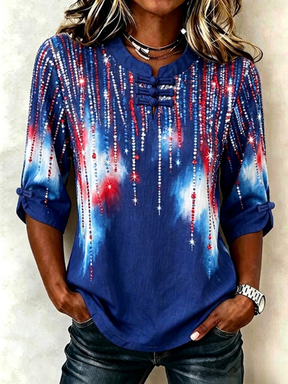 Women's 250th Anniversary Button Top