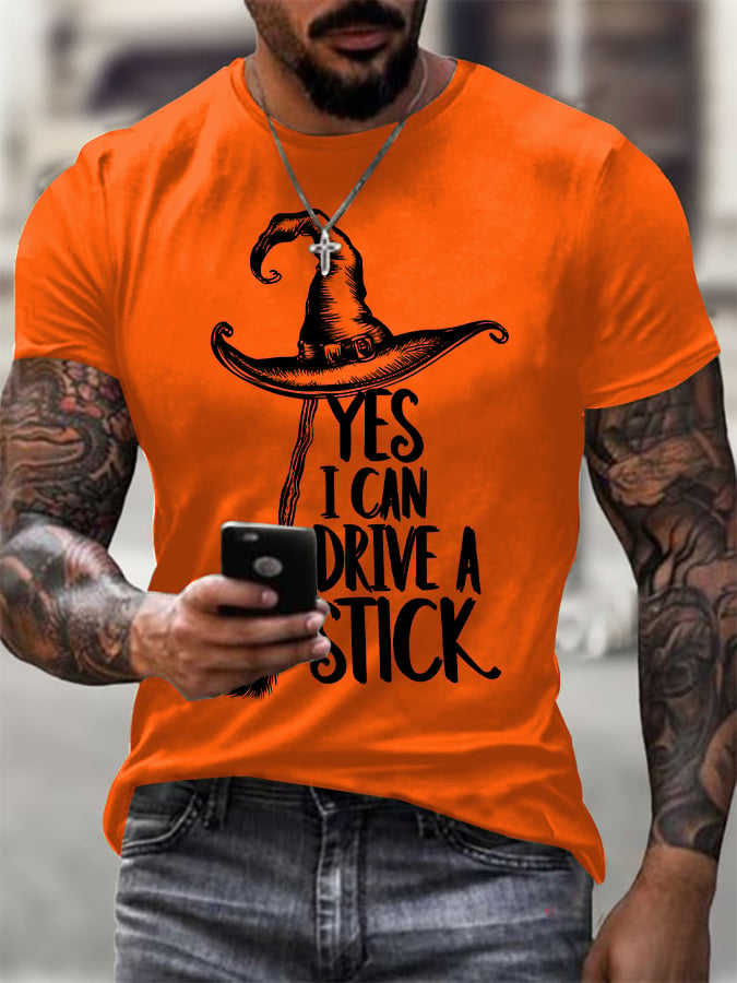 🔥Buy 2 Get 10% Off🔥Men's Yes I Can Drive A Stick Short-sleeved T-shirt