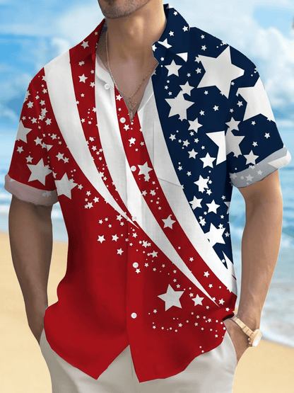 Men's America 250 Print Short Sleeve Shirt