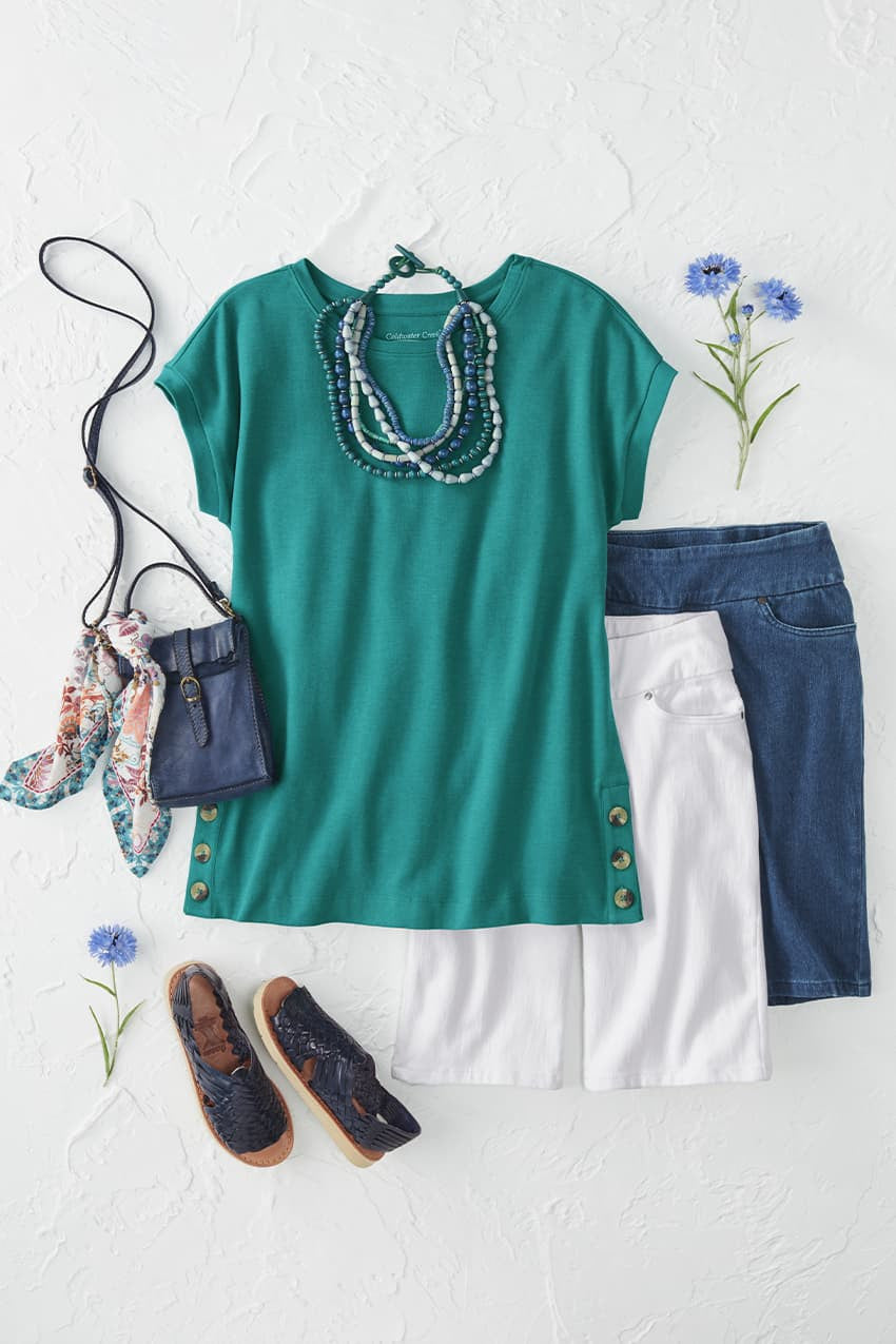 #BestCotton™ Side-Button Tunic