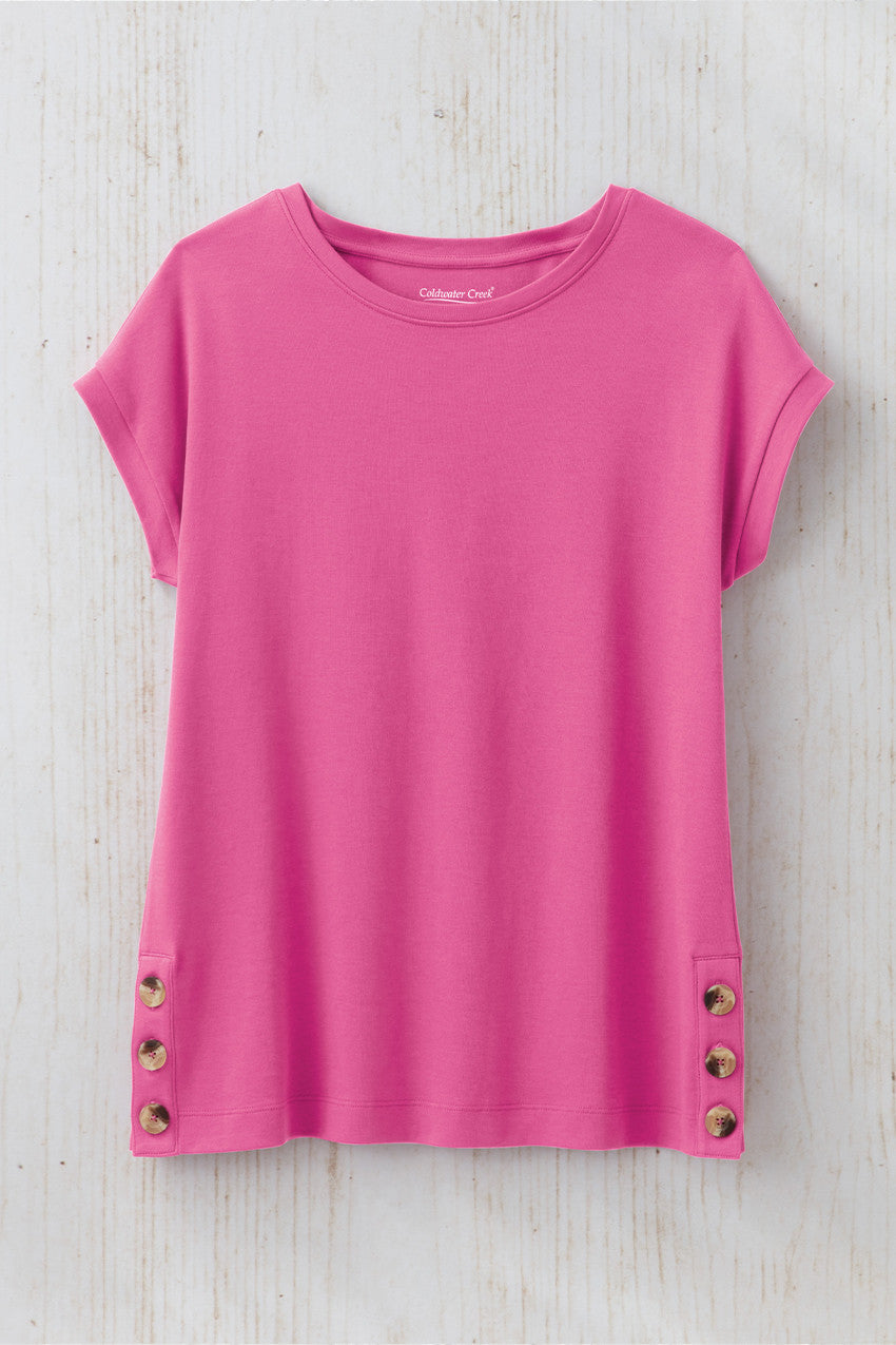 #BestCotton™ Side-Button Tunic