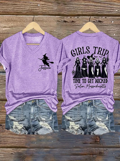 Women's Halloween Print T-Shirt
