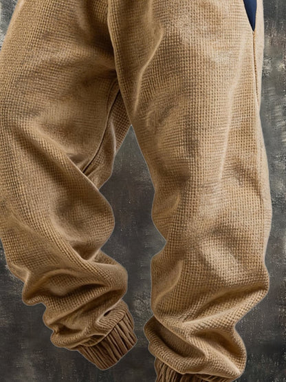 Men's Retro Outdoor Color Block Patriot Sports Pants