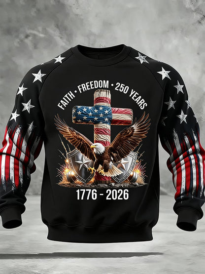 Men's 250th Anniversary of the United States Faith Print Hoodie
