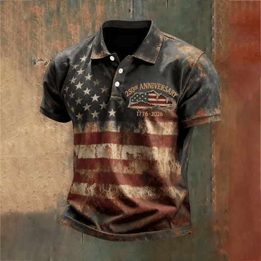 Men's 250th Anniversary Of The United States Polo Print Top