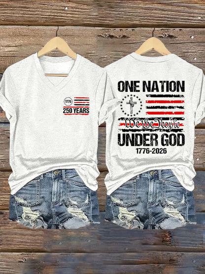 Women's Casual Printed Short-Sleeve T-Shirt