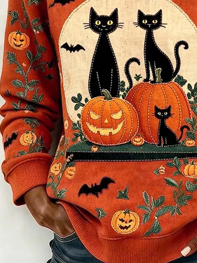 Women'S Casual Printed Sweatshirt