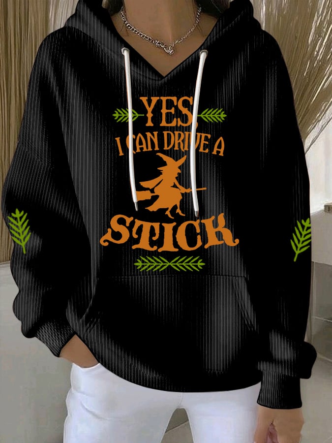 🔥HOT SALE🔥Women's Yes I Can Drive A Stick Print Casual Sweatshirt