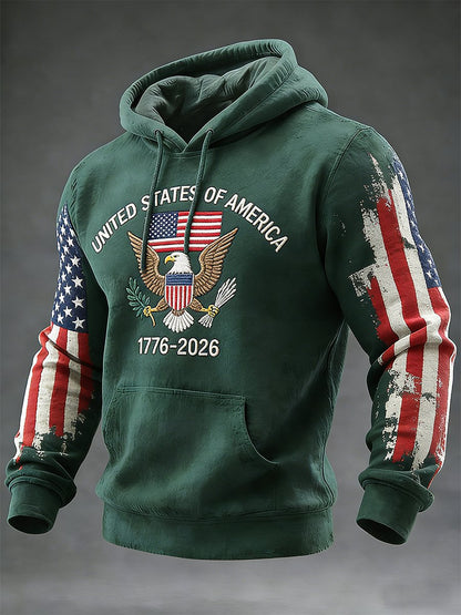 Men's Retro American 250th Anniversary Hoodie