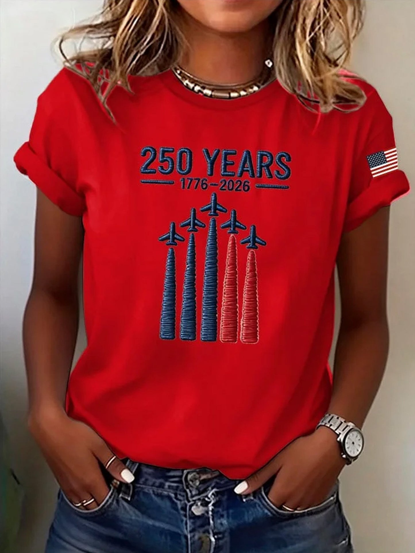 Women's 250th Anniversary Print Crew Neck Top