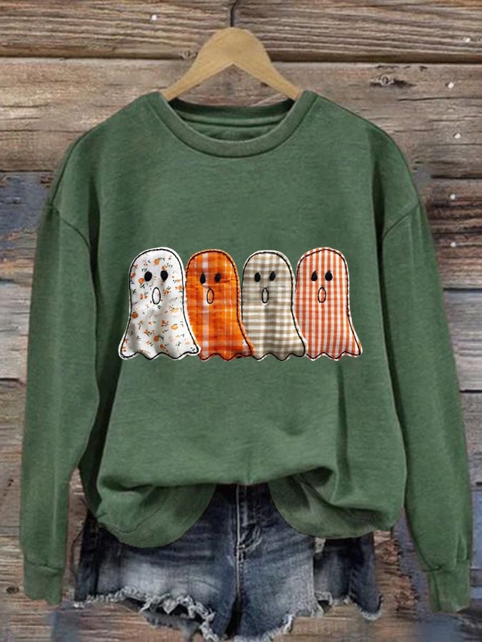 🔥HOT SALE🔥Women's Halloween Print Casual Sweatshirt