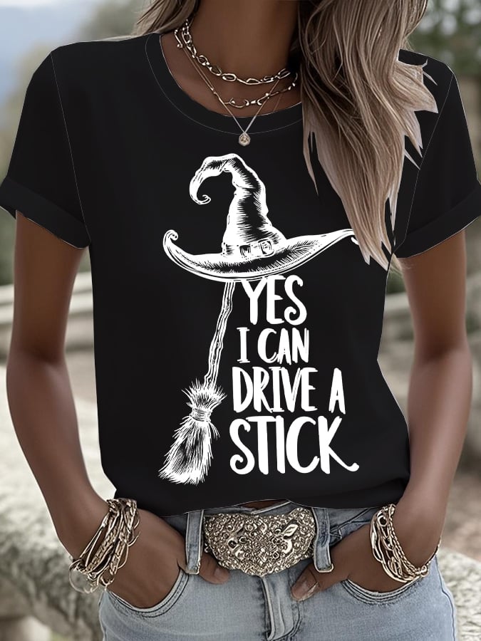 🔥Buy 2 Get 10% Off🔥Women's Yes I Can Drive A Stick T-Shirt