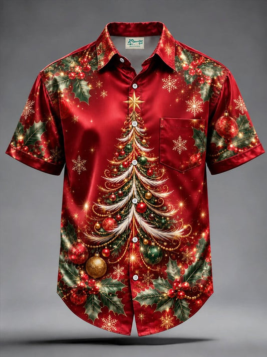 Men's Christmas Print Shirt