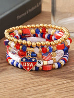 American Flag Patriotic Commemorative Bracelet