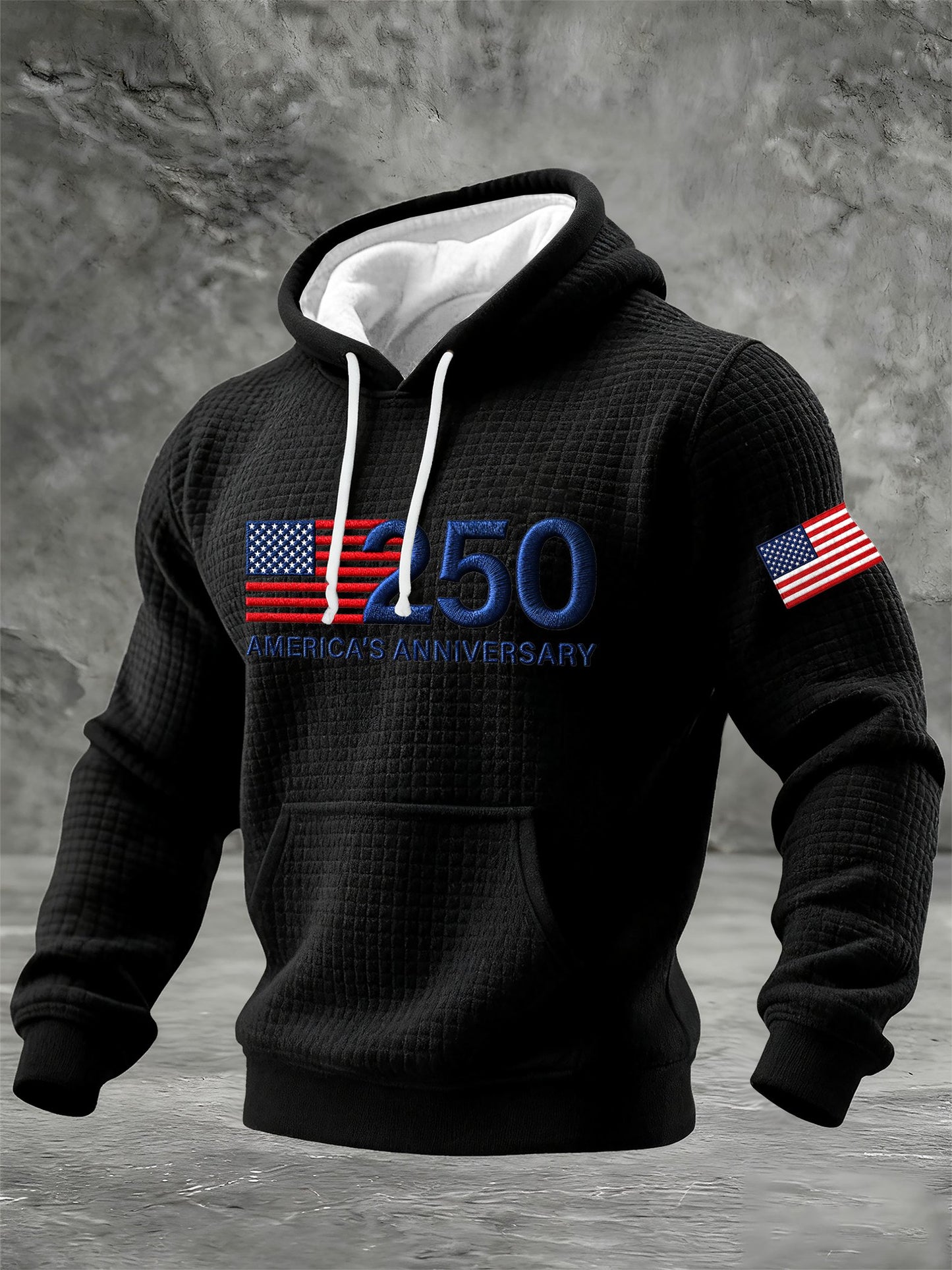 Men's 250th Anniversary Printed Casual Hoodie
