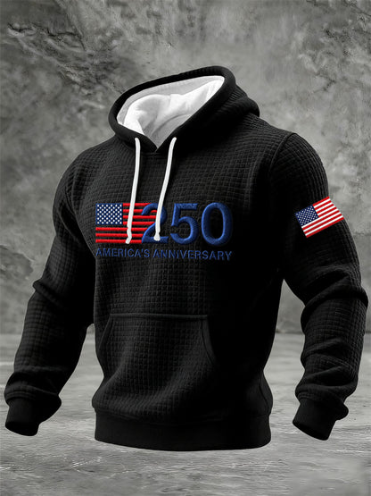 Men's 250th Anniversary Printed Casual Hoodie