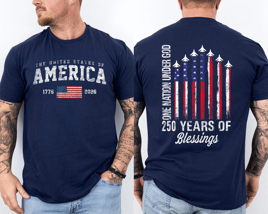 🔥Buy 3 Get 10% Off🔥Men'S Casual American 1776-2026 Anniversary Printed Short Sleeved T-Shirt