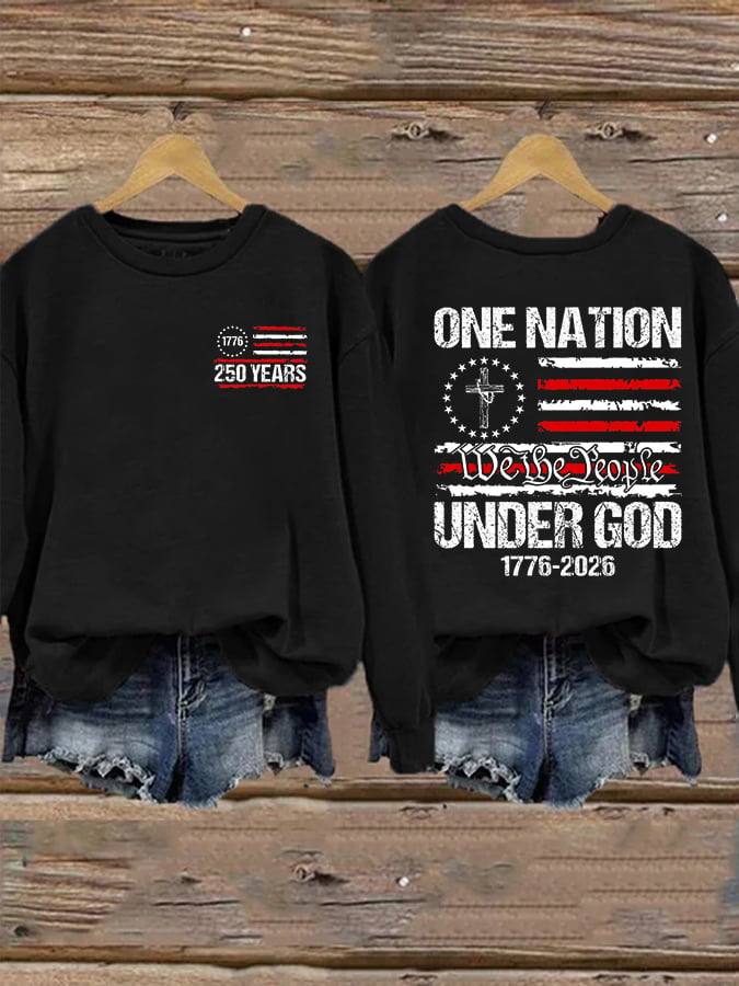 Women's Casual Printed Long-Sleeve Sweatshirt