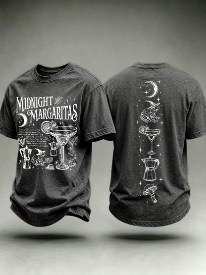 Men's Midnight Margaritas Print Casual T-shirt