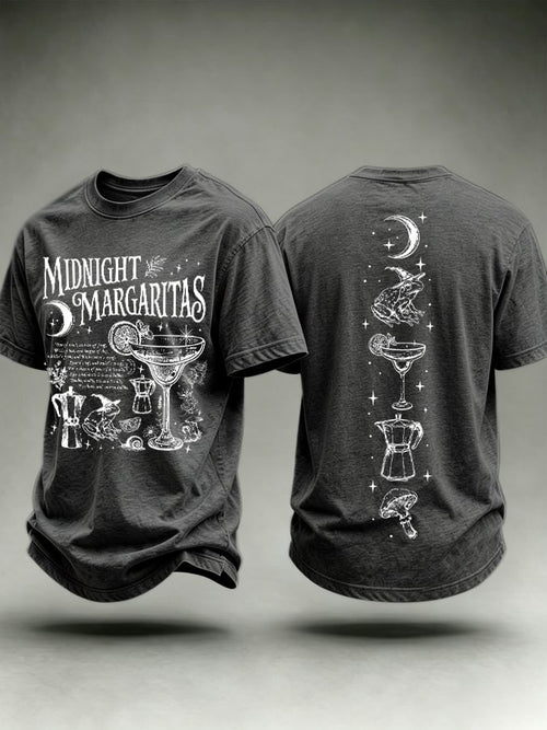 Men's Midnight Margaritas Print Casual T-shirt