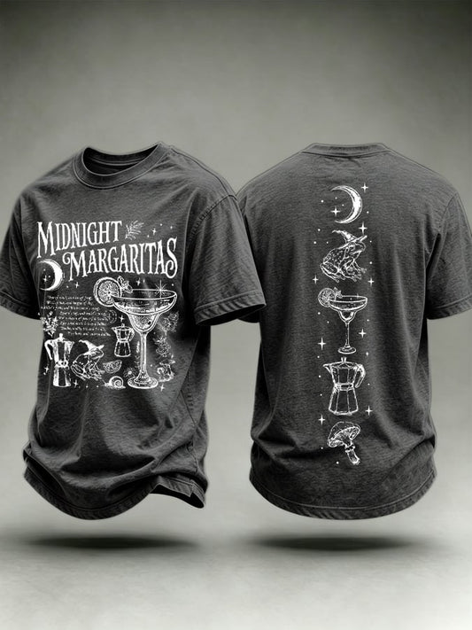 Men's Midnight Margaritas Print Casual T-shirt