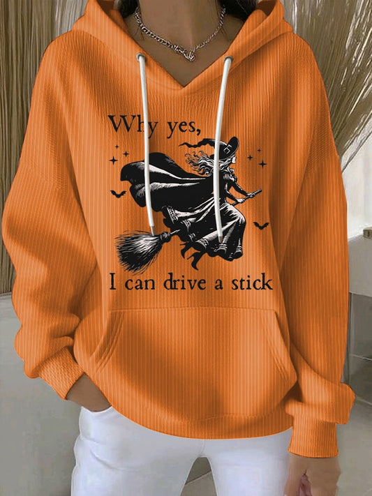 🔥Buy 2 Get 10% Off🔥Women's Yes I Can Drive A Stick Print Casual Sweatshirt