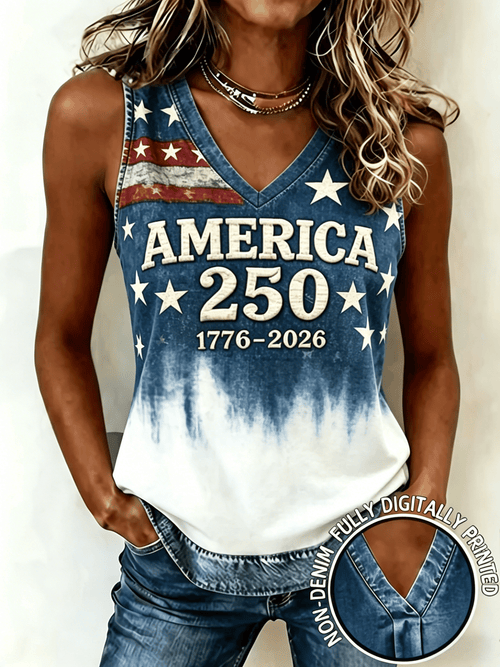 Women's 250 Years of America 1776-2026 Independence Day Commemorative Tee