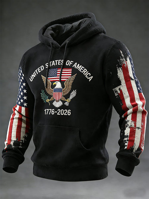 Men's Retro American 250th Anniversary Hoodie