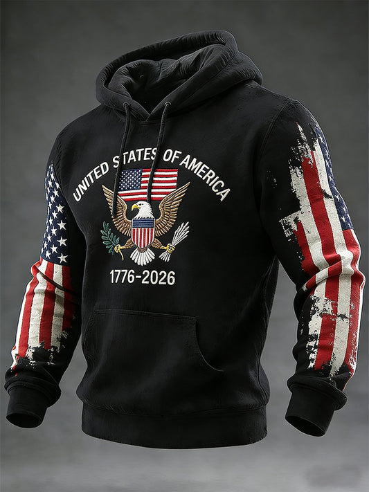 Men's Retro American 250th Anniversary Hoodie